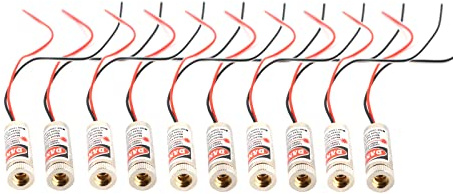 Red line Laser Module Industrial Laser Group Module Adjustable Focal Length (point-10pack)