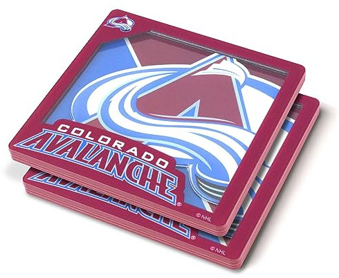 YouTheFan NHL Colorado Avalanche 3D Logo Series Untersetzer