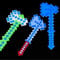 SGM Pixel Axe Light Up & Sound - LED Flashing & Music Playing Toy Axe (Green)