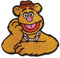 Comercial Mercera Disney © The Muppets Fozzie Bär Comic - Aufnäher, Bügelbild, Aufbügler, Applikationen, Patches, Flicken, Zum Aufbügeln, Größe: 6,2 x 6,5 cm