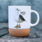ilka parey wandtattoo-welt Tasse Becher Keramiktasse mit Kork Korktasse Frau Möwe maritim Spruch Meer bitte Kaffeepott Kaffeebecher Kaffeetasse Geschenk tsk08