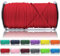 Ganzoo Paracorde 550, 4mm Corde, 100 Mètres, Polyester, Type 3-7 brins intérieurs, Le Bricolage de Laisse de Chien Collier Bracelet, Camping Survie et Outdoor Corde à Tout Faire, Rouge