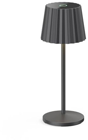 Lindby Dimmbare LED Akku Tischlampe kabellos mit Touchsensor, aufladbare tragbare Tischleuchte für innen außen Outdoor IP54 Lampe Garten
