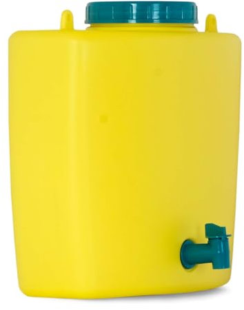Wasserspender 9 L mit Wasserhahn Gartenhaus Camping Rukomojnik Datscha Kanister gelb