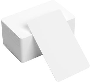 150 Karteikarten Blanko 88x55mm Visitenkarten Papier Karten, 250 g/m² Karteikarten, Spielkarten, Lernkarten, Memory, Papier für Lernen Gedächtnis - Memokarten, Notizkarten, Lesezeichen Weiß