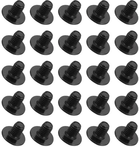 QUARKZMAN 500Pcs Tornillos para Placa Base de Ordenador M3 x 5mm Sustitución de Fijadores para Reparación de Computadoras Portátiles Estado Sólido Unidades (Ssd) Discos Duros Negro