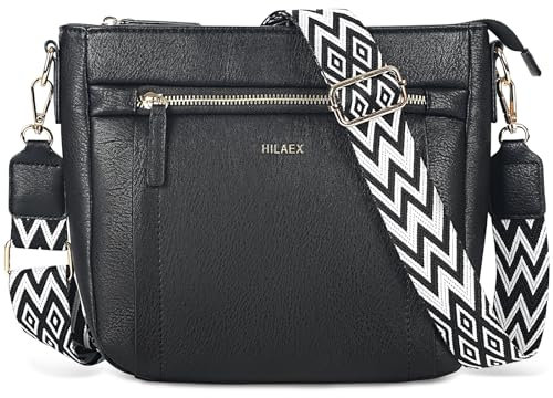 HILAEX Damen Umhängetasche Handtasche Damen Crossbody Bag Schultertaschen mit Verstellbar Abnehmbar Schultergurt