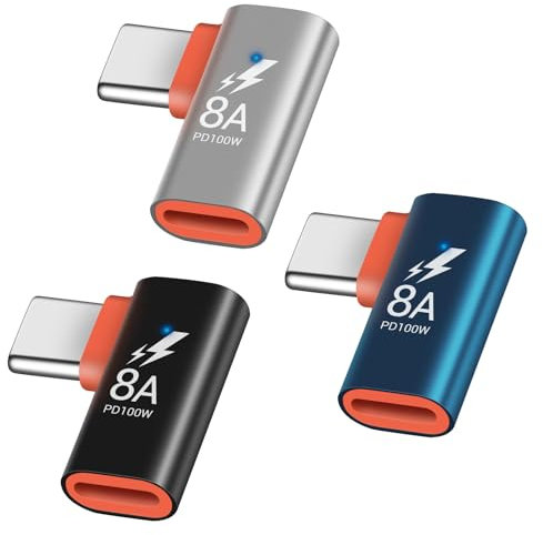 Coolden Lightning auf USB C Adapter [3 Stück] 100W PD Schnellladung und Datensynchronisierung USB C Lightning Adapter für iPhone 16 15 Pro Samsung Galaxy S24 S23 iPad Pixel und andere Typ C Geräte