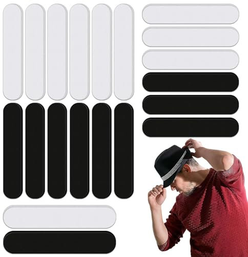 20 Stück Hutgrößenband,Hut Größe Reduzierer Huteinlagen,Selbstklebend Hut Größe Verkleinerung Klebeband Schaum Reduzierband schweißfest-Klebeband zum Anziehen und Verkleinern der der Mütze
