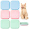 6 Colorful Cute Cat Feeding Bowls, Cat Wet FoodBowl, Wide and Shallow Cat Food Bowl, Relieve Beard Fatigue, Suitable for Kittens, Short Legged Cats, and Flat Cats