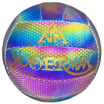 iFCOW Volleyball, Holographischer leuchtender Volleyball Offizielle Größe 5, Beach Volleyball Ball für Männer Fraue Indoor Draußen Sport