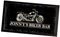 BB02 Barmatte für Biker, personalisierbar, für jeden Namen, Biker-Barläufer, Bier-Bar-Matte