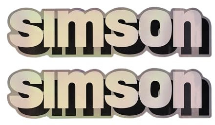 Set: Klebefolie Tank Simson - Hologramm