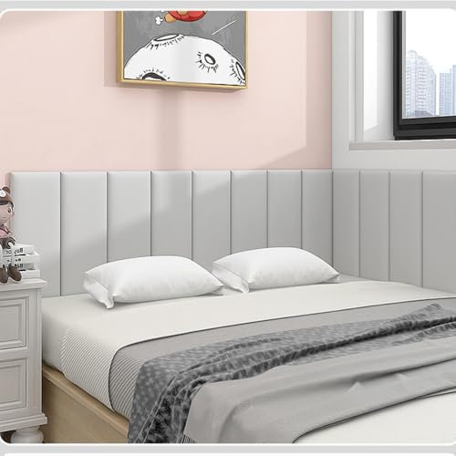 4 Paneles Quitar Y Pegar Acolchados Blancos Para Cabecera Cama, Autoadhesivos Anticolisión 3D, Adecuados Para Dormitorios Y Salas Estar, A, 30x60cm 2 Piezas