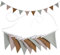 Romon Bandierine Colorate, 2 Pezzi Triangolo Bandiera Ghirlanda, Tessuto Bunting Bandierine Festoni Decorazioni Compleanno Cameretta, Ghirlande Feste Compleanni Bambini, Ghirlanda Bambino in Cotone