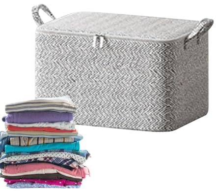 Murman Scatole Portaoggetti Pieghevoli, Scatole Portaoggetti Con Coperchio, Contenitori Portaoggetti In Tessuto Non Tessuto, Organizzatore Portatile Per Vestiti, Giocattoli, Libri, Coperte E Cuscini