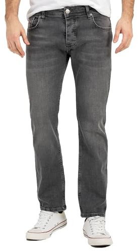 Lorenzo Loren Herren Jeans Regular Fit Stretch Jeans Männerhose Herrenjeans Denim Hosen Herrenhose Straight Cut Stonewashed LL-4010 Grau W29 L32