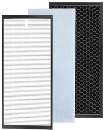 ARPZPPSK Filtro HEPA 13 Compatible con Rowenta, XD6077 XD6061, Repuesto De Filtro HEPA Y De Carbón For Purificador De Aire PU6080 PU6080F0 PU6081 PU6080U0.