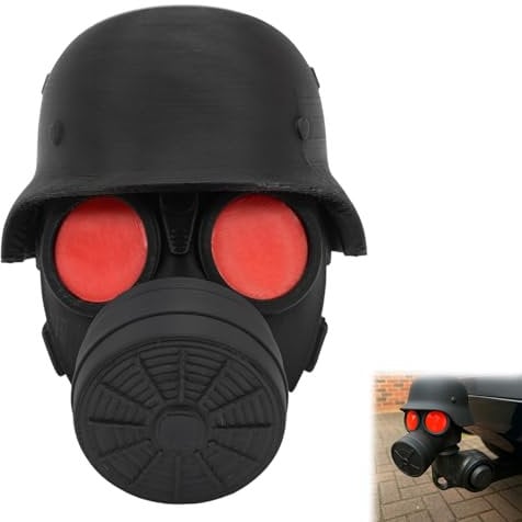 Anhängerkupplung Abdeckung, Abdeckkappe Anhängerkupplung, Kunststoff Anhängerkupplung Abdeckung Lustig mit Helm und Maske, Kappe Anhängerkupplung für Auto Trimmen