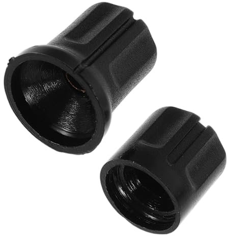 Homoyoyo 2pcs Adjustable Rotary Control Knobs for Radio Durable Volume and Channel Selector Knob with Precision Design for Easy Installation and Replacement