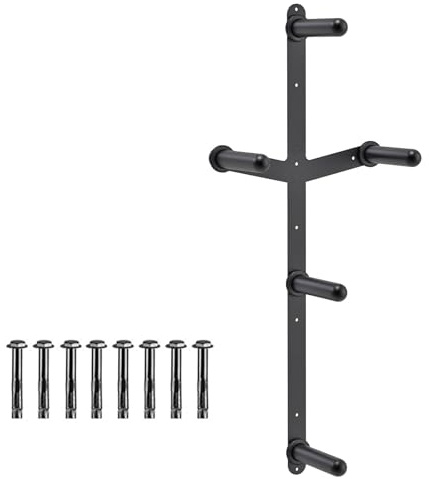 JSGHGDF Duty Steel Weight Plates Holder Wall Mounted with 1000Lbs Capacity for Plates Space Efficient for Home Fitness Wall Organizers