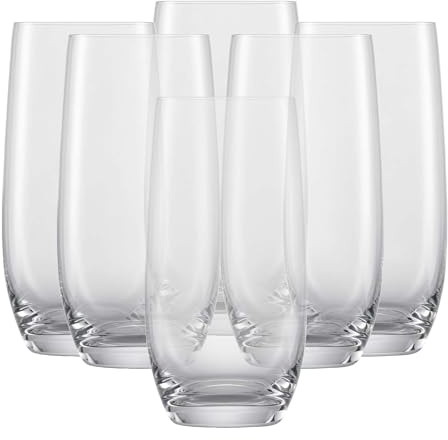 SCHOTT ZWIESEL Banquet Iced Beverage Cocktail Glass (Set of 6), Bar Glasses for Long Drinks, Dishwasher-Safe Machine-Made Tritan Crystal Glasses, Made in Germany(18 Ounce)