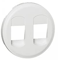 Legrand 068212 Enjoliveur Céliane pour Prise Haut Parleur Double, Blanc, Lot de 10