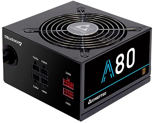 Chieftec CTG-750C 750W ATX 12 V 2.3 PSII 80Plus Gold Active PFC Power Supply Unit - Black