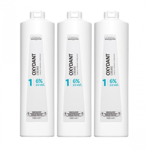Loreal 6% Oxydant Creme 3 x 1000 ml H2O2 LP Peroxid 20 Vol. Oxidationscreme