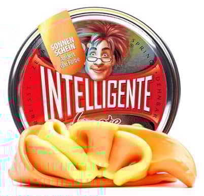Intelligente Knete - Das Original! Sonnenschein - Ändert die Farbe bei Wärme - Kinderknete und Therapieknete in einem - Besser als jeder Stressball! Für Kinder und Erwachsene (Medium-Dose, 40g)