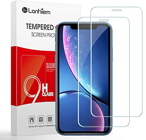 Lanhiem Verre Trempé pour iPhone 11/ iPhone XR Film Protection Ecran, Vitre Protecteur [Dureté 9H, sans Bulles, 2.5D Arrondi ] pour iPhone 11/ iPhone XR 6.1 Pouces [2 Pièces]