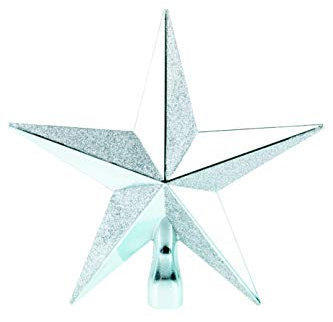 Clever Creations - Weihnachtsbaumspitze - glitzernder Stern - Festliche Weihnachtsdeko - bruchsicherer Kunststoff - für Weihnachtsbäume jeder Größe - Blaugrün - 20,3 cm
