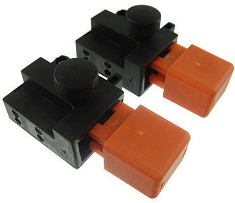 YOURSPARES 2 x Fits Flymo Hovervac HV2800 (9632574-01), Lawnrake Compact 340 (9640111-01), Lawnrake Compact 3400 LRC 3400 (9668312-02) and Micro Compact Lawnmower Switch 8A 250V ON/OFF