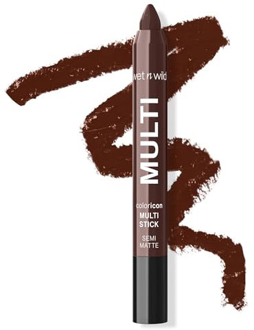 Wet n Wild, 3-in-1 Color Icon Multi-Stick for Eyes, Cheeks and Lips, Infused with Argan Oil and Vitamin E, Apply as Eyeliner, Eyeshadow, Blush or Contour, Chocolate Cheat Day