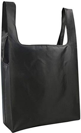 Einkaufstasche Faltbar, Einkaufsbeutel Shopper Bag Reisetasche Wiederverwendbare, Sporttasche Einkaufstaschen Beutel, Waschbar, Dauerhaft und Leicht Shopping Tasche Einkaufsbeutel Obst Gemüs (Schwarz)