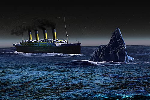TITANIC Fototapete VLIES-350x260 cm (3193A)-Schiffe Boot Meer See Ozean 3D Design Wandtapete-Inkl. Kleister-Vliestapete Bild Dekoration Wand-Dekor Moderne Motiv-Tapete Panorama Poster XXL