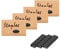 Heftklammern, 4 Stück, schwarz, staufrei, 26/6 Standard, 0,6 cm, insgesamt 4000 Stück