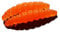 Libra Lures Larva 30mm | Forellenköder Supersoft | Inhalt: 15 Stück | Aroma: Käse | Farbe: 011 / Hot Orange Limited Edition
