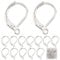 SUNNYCLUE 1 Box 100 Stück Brisuren Ohrhaken 304 Edelstahl Ohrhaken Bulk Brisuren Ohrhaken Brisuren Ohrringe Für Die Schmuckherstellung Charms Ohrringhaken Geschlossene Häkelmaschenmarkierer Metall