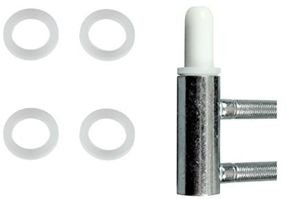 SN-TEC Spezial Fitschenringe 20er Set aus Kunststoff (keine Abriebspuren) 10x1mm & 10x2mm, Ø 10,20mm x 15mm für Standard Zimmertüren