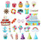 26pcs Cruise Door Decorations Magnetic Cruise Magnets for Door, Door Magnets Happy Birthday Cruise Ship Door Decorations for Refrigerator Car Magnetic Surfaces