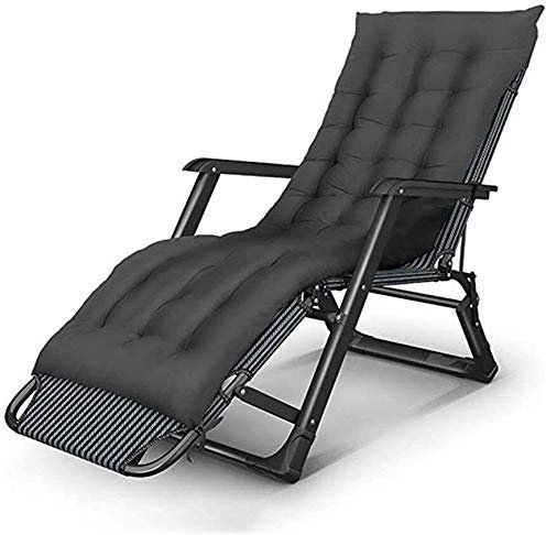 HHUARI Gartenstühle Liegestühle Liege Klappstühle Verstellbarer gepolsterter klappbarer Strandstuhl Camping Rückenlehne Tragbarer Bürostuhl Nickerchenbett Geeignet für Innen- und Außenmetall The New