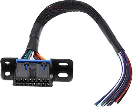 The Lord of the Tools Cable alargador de cable de extensión de 16 pines OBD2 macho macho a conector de 30 cm