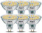 WSMCN Bombillas LED GU5.3 MR16, No Regulable,AC/DC 12V, Blanco Neutro 4000K 700 Lúmenes, 6.5W Equivalente a 60W halógeno, Foco Sin Parpadeo,Ángulo de haz de 120°, Paquete de 6