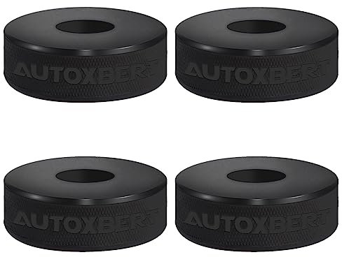20mm Durchmesser Aussparung an der Unterseite Heavy Duty Wagenheber Gummiauflage Jack Pad Autoschutz Universal für die meisten 2Tonnen Flaschenheber 4Stück