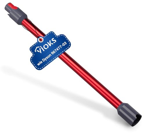 VIOKS Staubsauger Rohr Rot Ersatz für Dysоn Saugrohr 967477-03 für V5, V7, V8, V10, V11, SV10, SV11, SV12 - Dysоn Staubsauger Verlängerungsrohr
