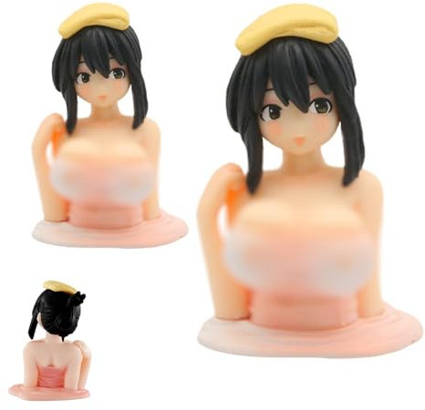 peiyee 2PCS Kanako Chest Shaking Anime Figure Ornaments,Anime Figuren Sexy,Q-Version Anime Figure Doll,Anime Figur Modell Statue Spielzeug,Home Auto Desktop Dekoration Sammlung Geschenke FüR Dekor