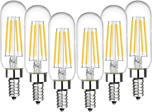 BHMAOYN E14 T25 12V/24V 4W LED Light Bulb, 400LM, Warm White 2700K, Replaces 40W Incandescence, for Camping Garden, Non-Dimmable, Pack of 6