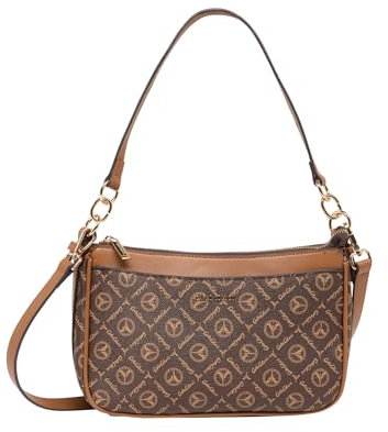 Carlo Colucci Handtasche mit Logoprint Braun OS