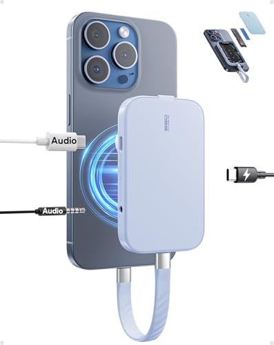 PULWTOP Case SSD M.2 with Magnetic for iPhone 15 Pro/Pro Max ProRes & Laptops, USB 3.2 External SSD Enclosure Adapter for M.2 2230/2242/2260/2280 NVMe&SATA M Key/M+B Key SSD(SSD not included)